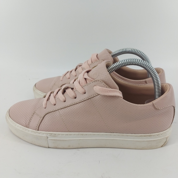 Greats Pink Leather Low Sneaker - Picture 3 of 8